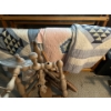Image 2 : Collection of handmade quilts, and a very old wood spinning wheel