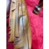 Image 3 : Wooden Carved Masks Statues - 15H, 9H
