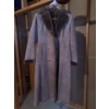 Image 3 : Double Breasted Shearling Coat w/Dark Fur Collar ++ Sheepskin Hat (Size Medium)