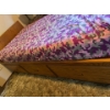 Image 2 : Custom Made Oak Twin Bed With Storage Easy Open Drawers On The Underside, Mattress And Side Table In