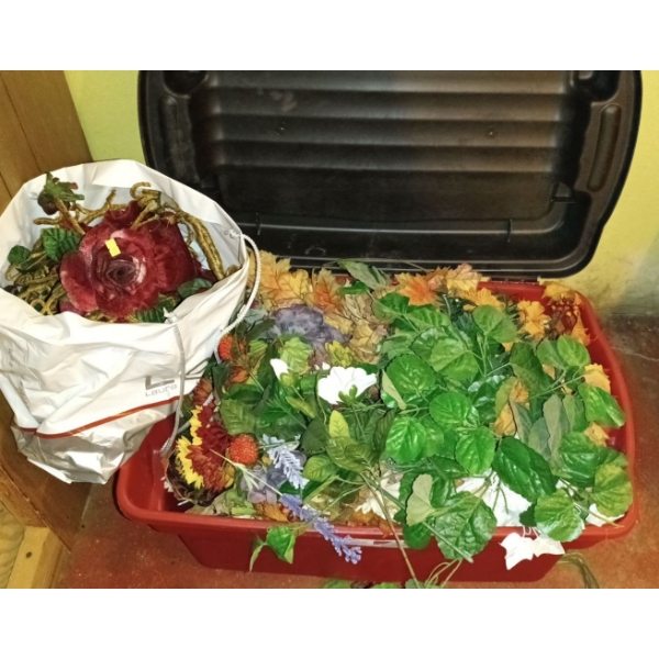 Bunch of Artificial Flowers (Bin NOT Included) 