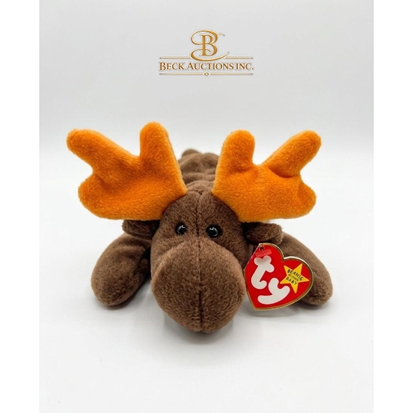  Ty Beanie Baby Plush Toy Chocolate The Moose