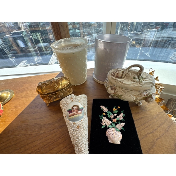 Candles and Cute Trinket Cases