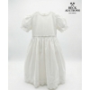 Image 1 : white cotton and linen blend dress