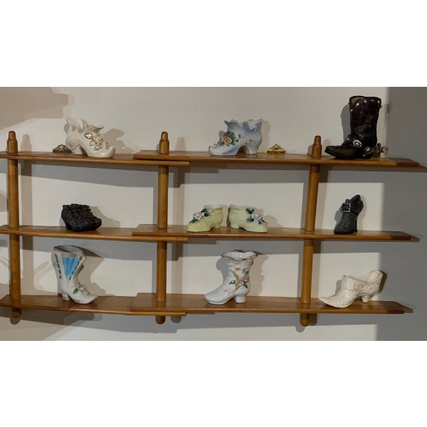Miniature Shoe Collection w/ Wall Shelf 30W