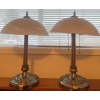 Image 1 : Twin Chrome Table Lamps 18T