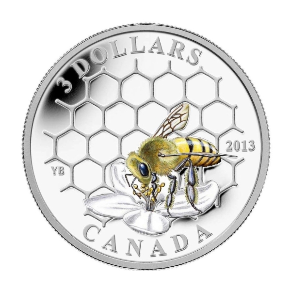 2013 $3 Animal Architects: Bee & Hive - Pure Silver Coin
SKU: 123312