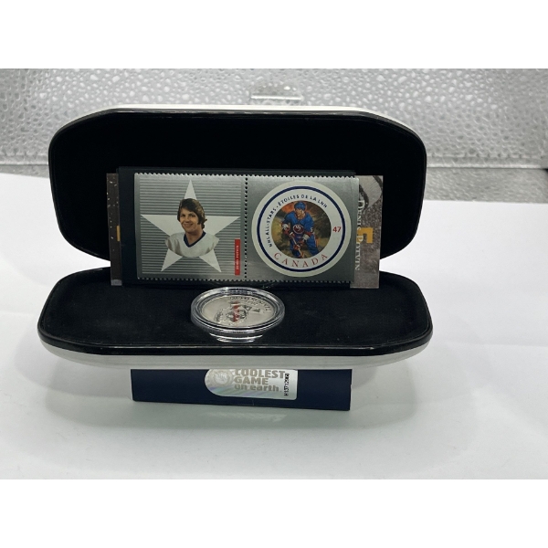 2001 NHL All Stars NY Islanders Stamp & Medallion Set