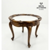 Image 1 : Marble Round Regency Side Table 27D x 22H