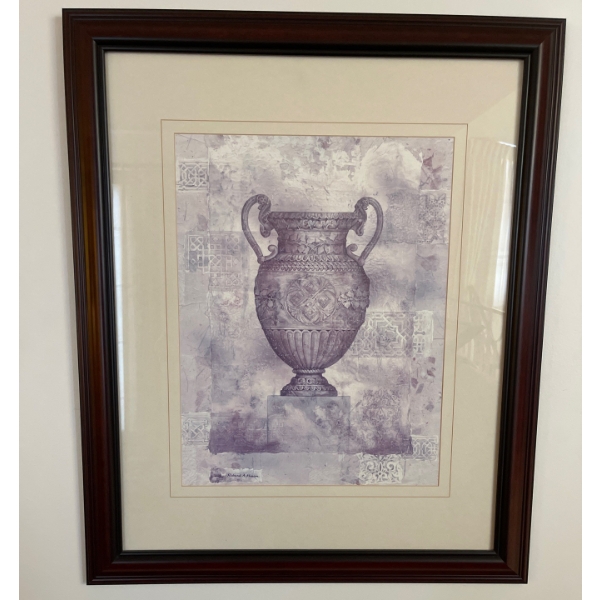 Rich A. Henson Print Still Art 'Decorative Urn' 29x35