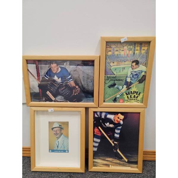 Framed Toronto Maple Leafs Memorabilia