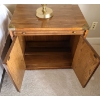 Image 2 : Wooden Side Table  (24W, 16D, 24T) w/ Lamp 