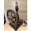 Image 4 : Green Metal Mailbox and Spinning Wheel Lamp