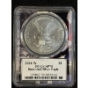 Image 1 : 2024-W Burnished Silver Eagle PCGS SP70 great addition to any collection 1 oz