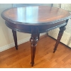 Image 2 : Antique Regency Demi Lune Mahogany Console Table 
