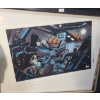Image 4 : Selection of Comics, Metal Batman No.1 Sign 7.5 x 11, Framed: Art 23 X 19 and Prints 20.5 x 16.5