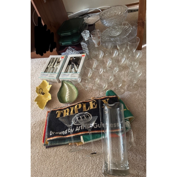Homewares Collection -  Glassware Incl. Hand Made Romania, Bar Towels, Cutlery,  and more! 