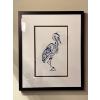 Image 1 :  “Blue Heron” signed by artist April White 11 W 13.5 L