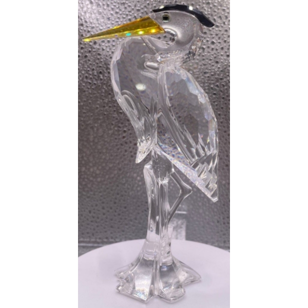 Swarovski Crystal Silver Heron Figurine