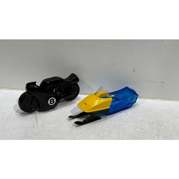 Avon Motorcycle and Snowmobile Shaped Bottles