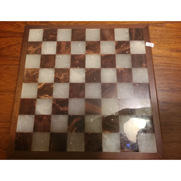 Chess Set with Marble Top 14 X 14