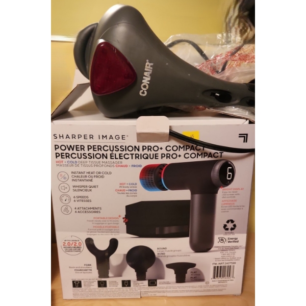 Personal Massagers by: Conair and Sharper Image Model 2427599 