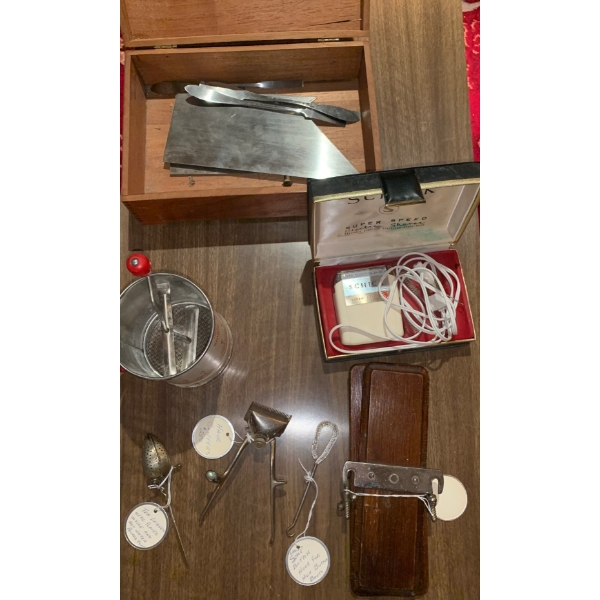 Vintage/Antique Collectible Gadgets - Schick Shaver, Shoe Button Hook and More 