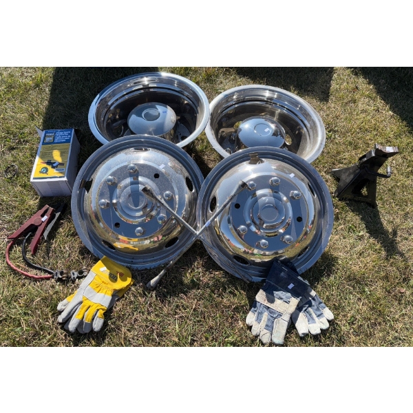 Pro series jack 3 ton and 8 bolt new wheel simulators 