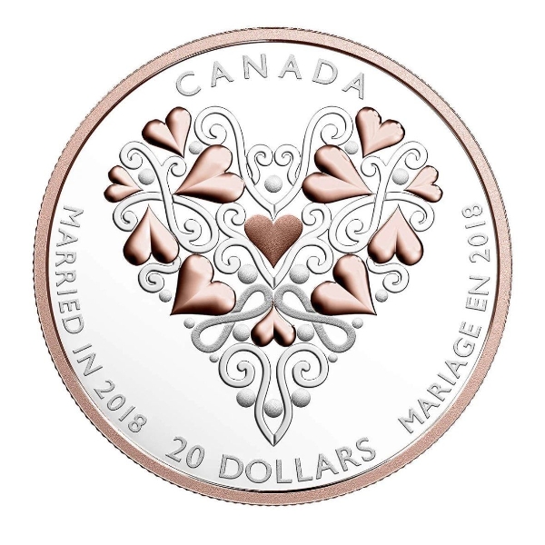 2018 $20 Best Wishes on Your Wedding Day - Pure Silver Coin