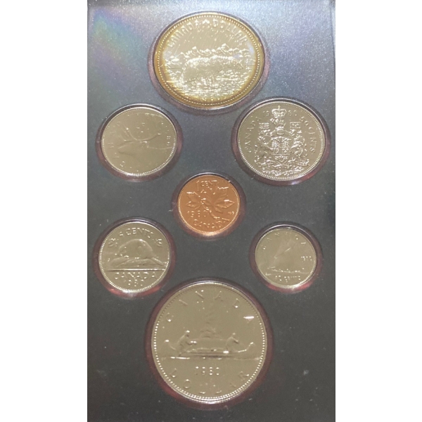 1981 Canada Double Dollar Set Silver Dollar 50% 23.3 Grams