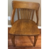 Image 2 : Antique Oak Slat Back Banker's Chair 30'Tall