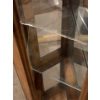 Image 2 : Corner Cabinet w/ Overhead Light (Glass Broken, see Damage in Pic) 26x17x63
