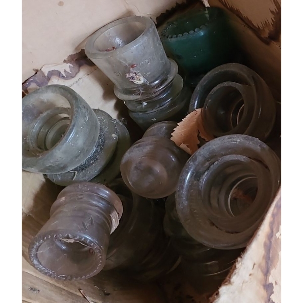 Box of Glass Insulators