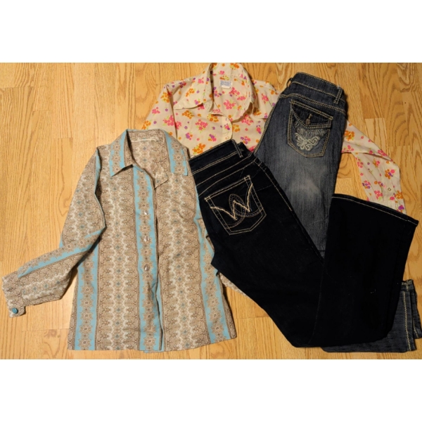 Ladies Western Inspired Outerwear - Wrangler Size 28 Ethanol Brand Denim Size 30 & More