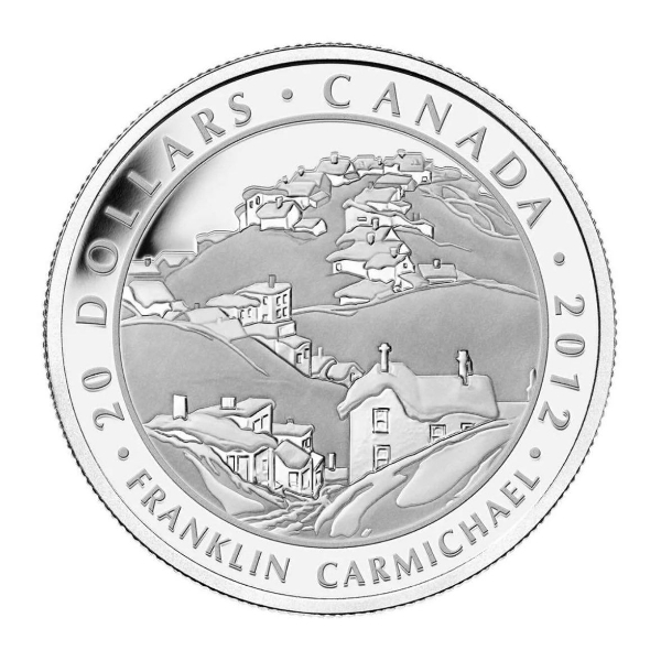 2012 $20 Group of Seven: Franklin Carmichael, Houses, Cobalt - Pure Silver Coin
SKU: 116516