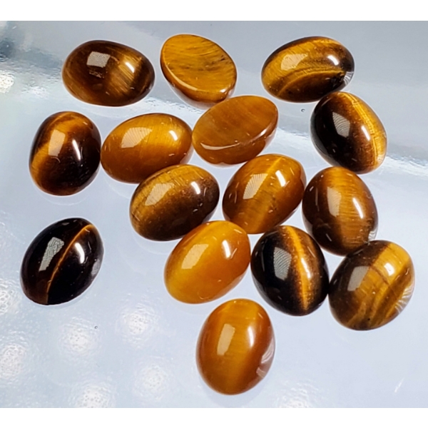 Tiger’s Eye Set (20 ct total, 8×6 mm each)