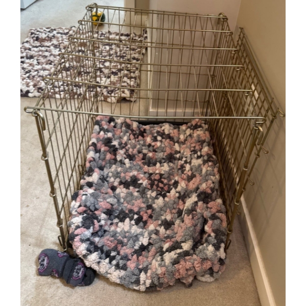 Medium Sized Pet Cage w/ Handmade Woven Matt 24T