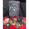 Image 1 : Large Luggage & Assortment Of Ball Caps