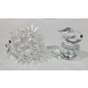 Image 4 : 2 Swarovski Crystals In Original Boxes 1 Bunny 1 Hedgehog (Both 2"T)