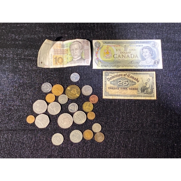 Assorted Coins & Bills