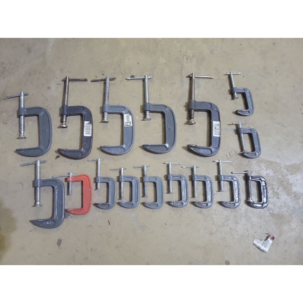 C Clamp Collection #1 - Assorted Sizes 