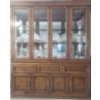 Image 1 : Solid Wood Three Drawered Vintage China Cabinet  65w x 18d x 90 tall