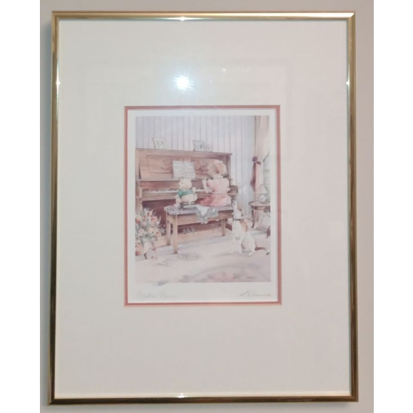 "Makin' Music" Print By S.Deauville 11" x 13" tall 