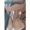 Image 5 : 8 Carved Wood Dining Chairs incl 4 Greenman North Wind Chairs