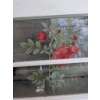 Image 6 : Framed Rose Botanical Prints on Glass Window Panes
