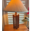 Image 1 : Unique Pine Table Lamp By Swedish Designer 22Tall