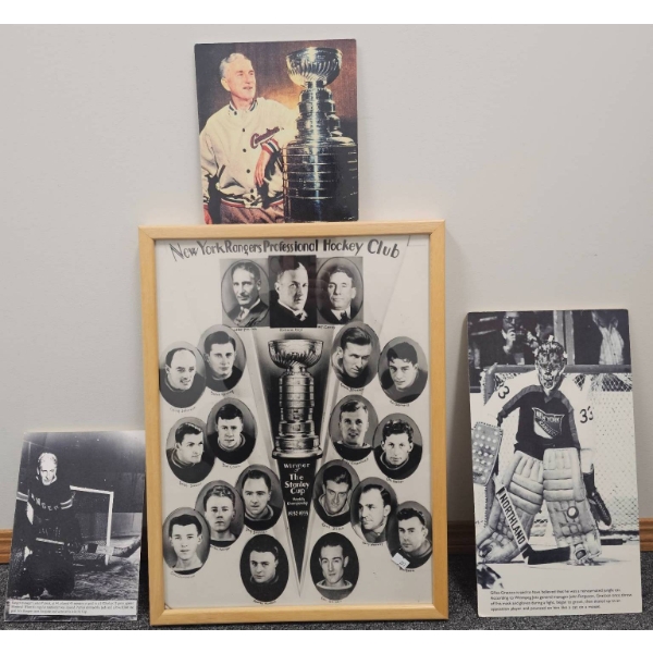 New York Rangers Memorabilia with Vintage Team Photo and Player Images