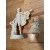 Image 5 : Handmade Tin Can Robot, Stained Glass Prismatic Wand, Pair Leather/Fur Water Canteens, Figurines
