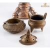 Image 7 :  UNIQUE BOROCCO COPPER  PLANTER HOLDER STAND 19''INCHES HEIGHT,  CHINESE BRASS TRIPOD INCENSE BURNER