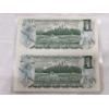 Image 3 : 3 uncut 1:2 Canadian 1973 $1.00 Bills Prefix: ECR ECV ECP